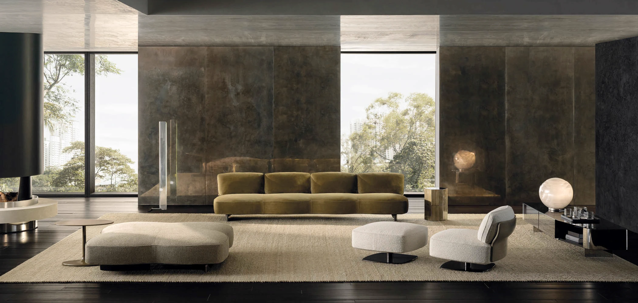Гостиная с диваном Minotti Saki Гостиная с диваном Minotti Saki